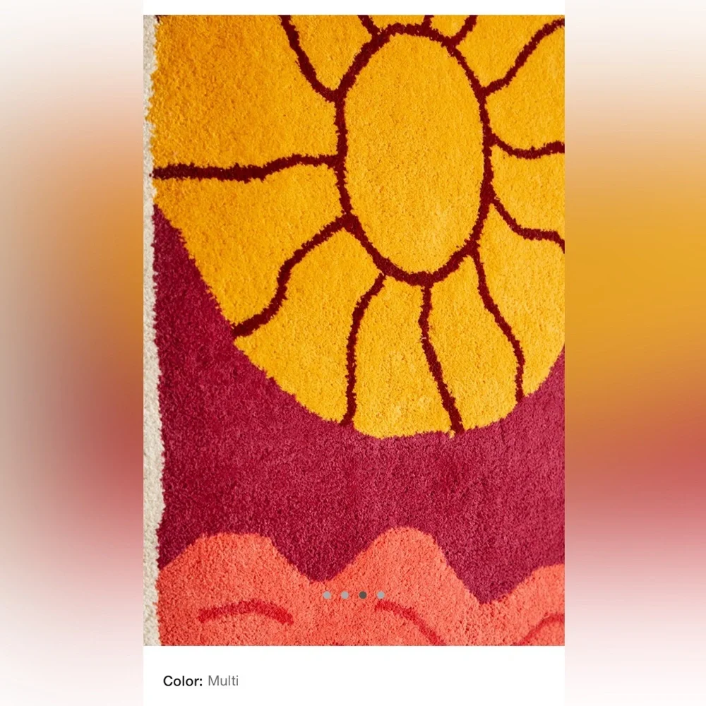 Sunset tufted wall hanging